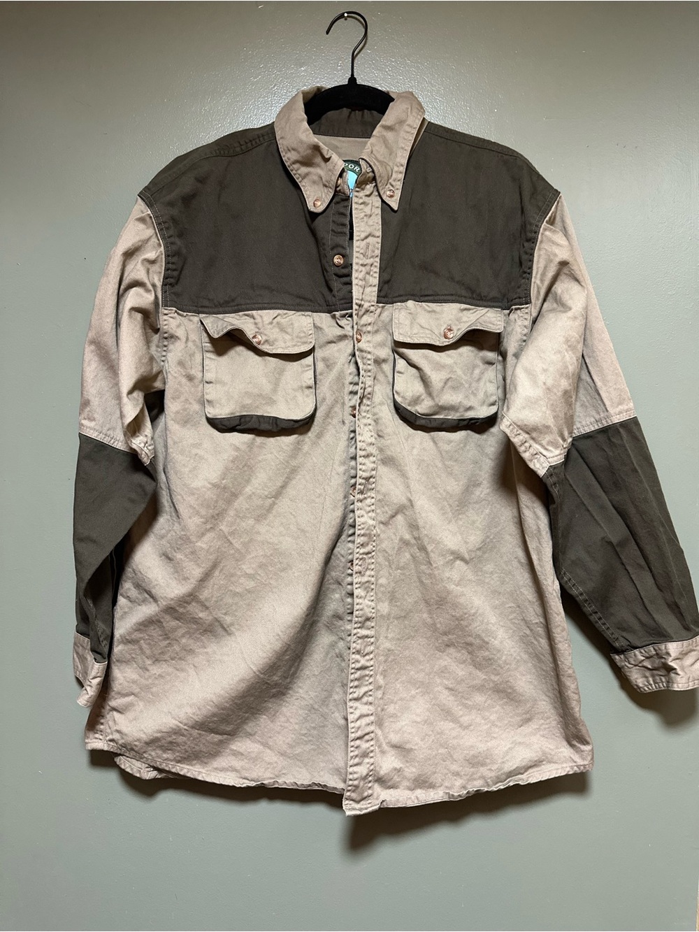 Master Sportsman Vintage Colorblock Shooting Hunting Shirt Vented Back X